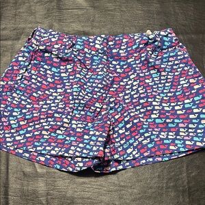 Vineyard Vines Kids Whale Print Shorts - Blue, Pink, White
